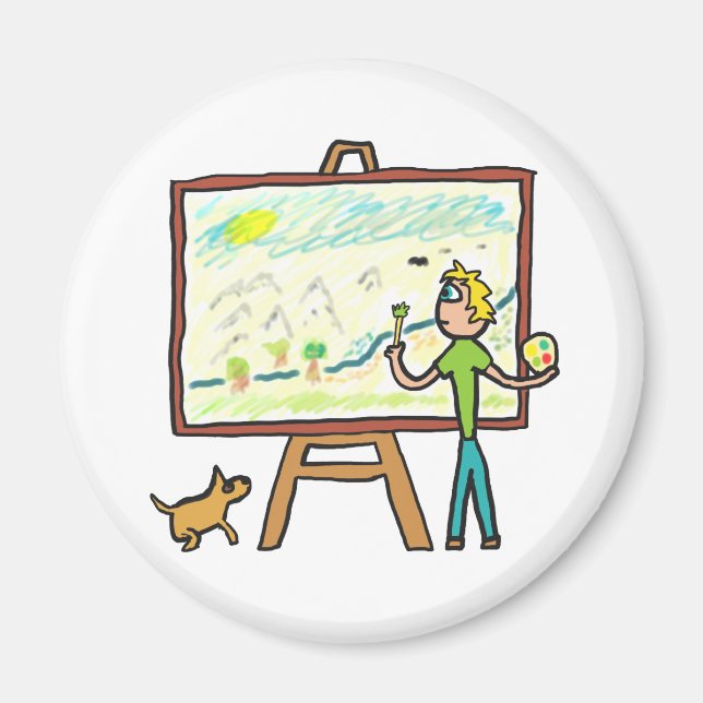 Konstnärsmålning Magnet (Framsidan)