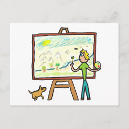 Konstnärsmålning Vykort