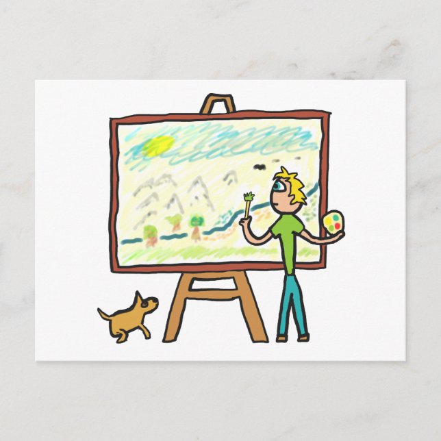 Konstnärsmålning Vykort (Framsida)