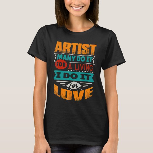 Konstnärsoffert jag är ekokardiograf för Kärlek T Shirt (Framsida)