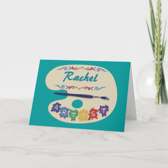 Konstnärspalett Kort (Framsida)