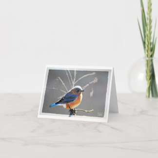 Konstnärsserie: Tack för Blue Bird Art, anteckning Anteckningskort