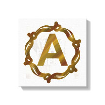 Konstnärssignatur A Förstorat Canvastryck