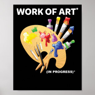 Konstnärsverk under Perfekt Artists arbete Poster