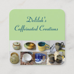 Konstnärvisitkort Fyrkantigt Visitkort