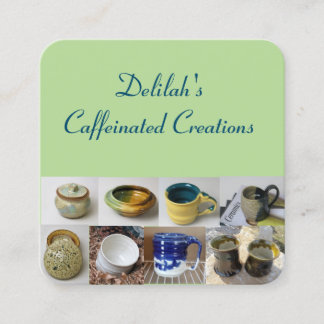 Konstnärvisitkort Fyrkantigt Visitkort