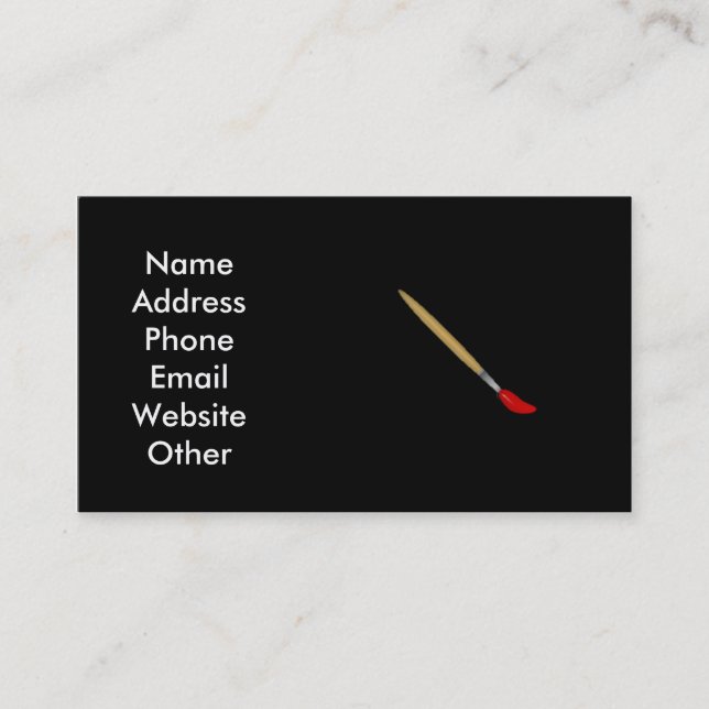 Konstnärvisitkort Visitkort (Framsida)