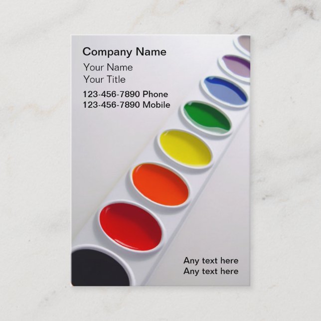 Konstnärvisitkortar Visitkort (Framsida)