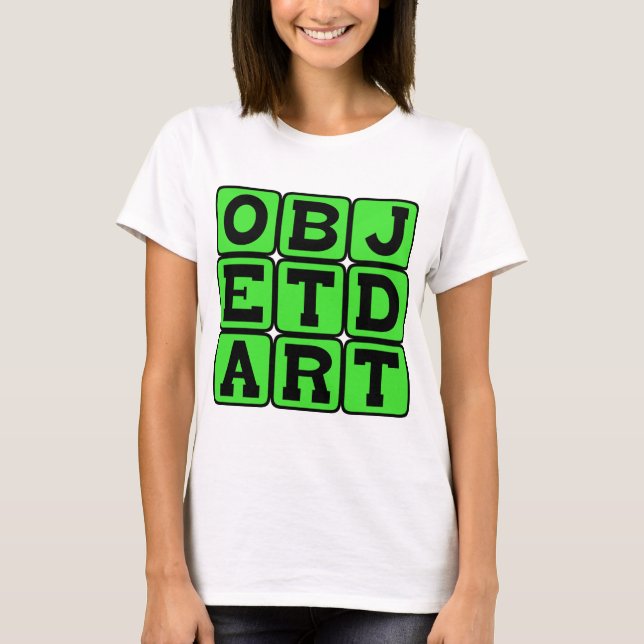 Konstobjekt, konstföremål tee (Framsida)