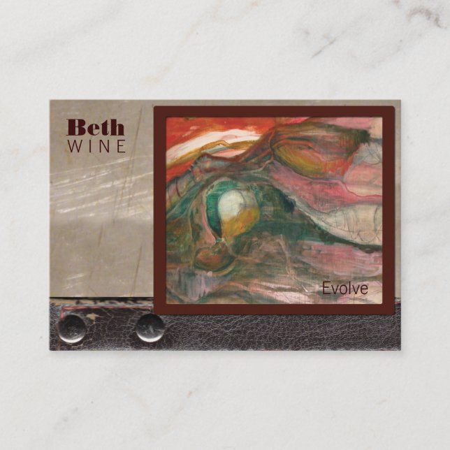 Konstportfölj Visitkort (Framsida)