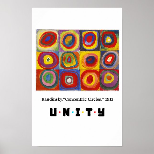 Konstprinciper - enhet, Kandinsky Poster (Framsidan)