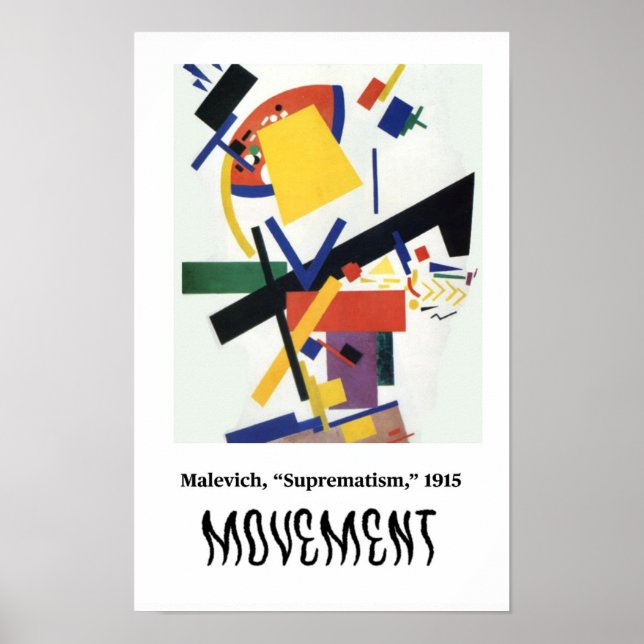 Konstprinciper - Rörelse, Malevich Poster (Framsidan)