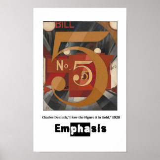 Konstprinciper - Tyngdpunkt, Charles Demuth Poster