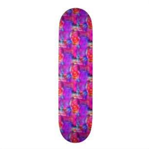 Konstrosor, blått, röd strukturbakgrund skateboard bräda 20 cm