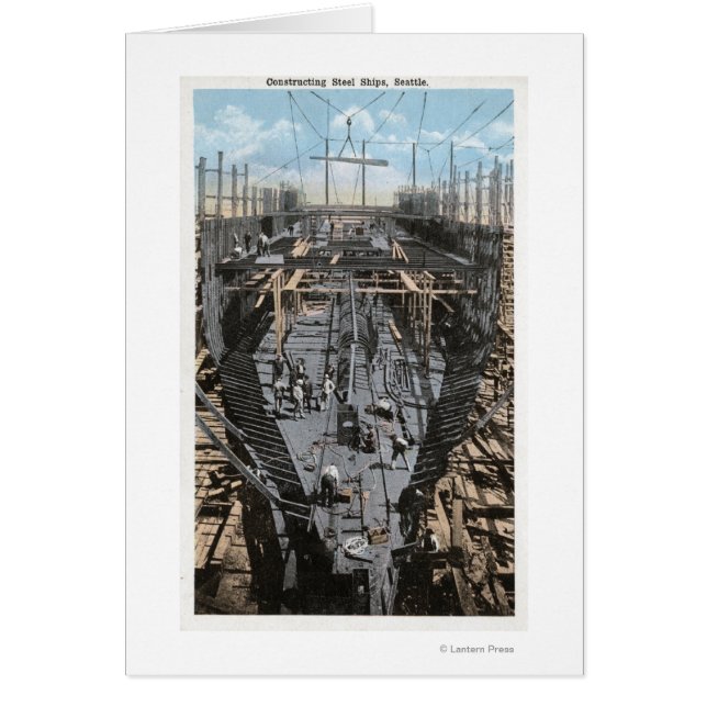 Konstruera en Frakt av stål Hälsningskort (Framsidan)