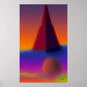 Konstruera en pyramiddröm poster