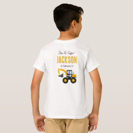 Konstruionsbil Födelsedag | Personlig Dekoration T Shirt