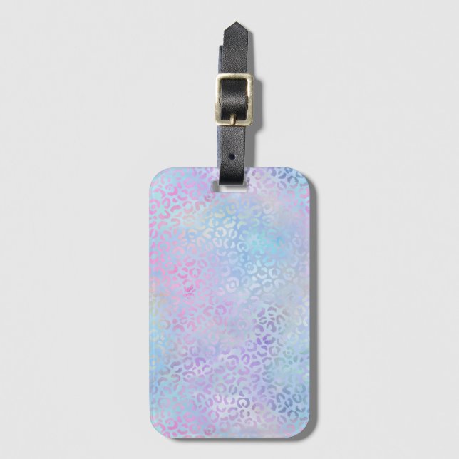 Konstruktion 9 för Iridescent Leopard Series Bagagebricka (Framsida vertikal)