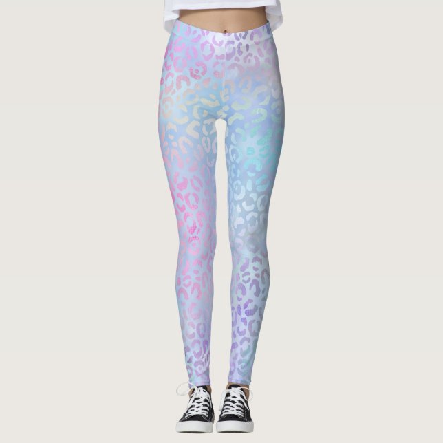 Konstruktion 9 för Iridescent Leopard Series Leggings (Framsida)