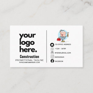 Konstruktion Affärskort Professionell Logotyp Desi Visitkort