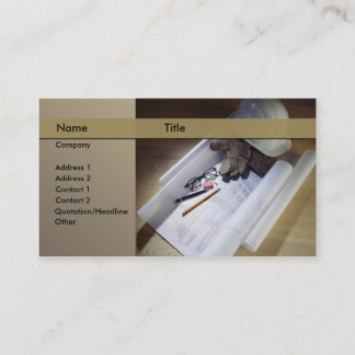 konstruktion/arkitekt visitkort