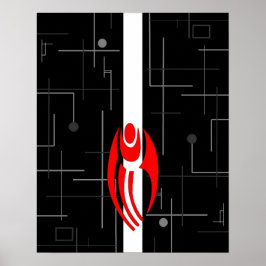 Konstruktion av AI Cyborgs i Golv Poster