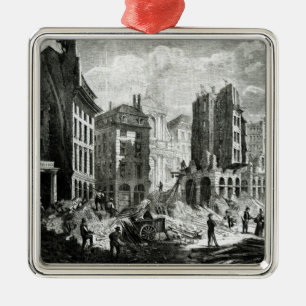 Konstruktion av boulevarden de Sebastopol Julgransprydnad Metall