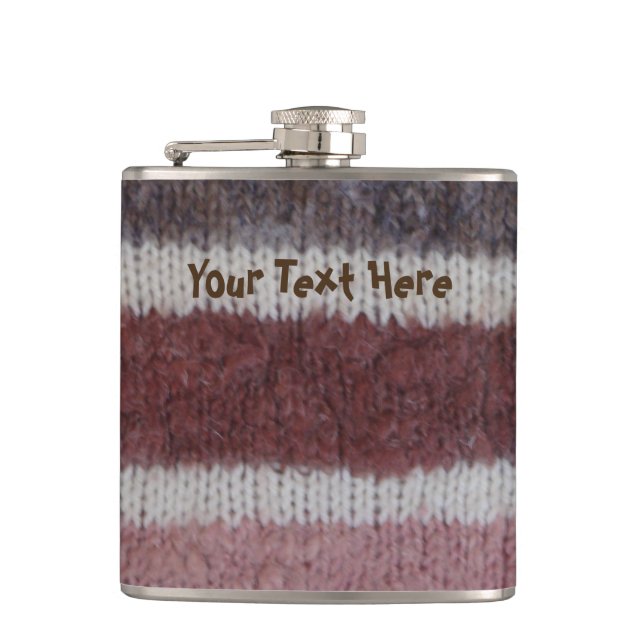 Konstruktion av brunstickad rand vintage stil roli fickplunta (Framsidan)