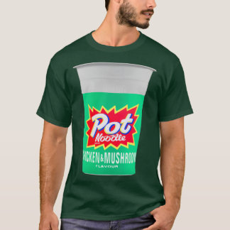Konstruktion av Chicken och Mushroom Pot Noodle T Shirt