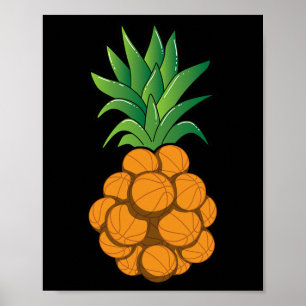 Konstruktion av coola av basketboll för ananas - g poster