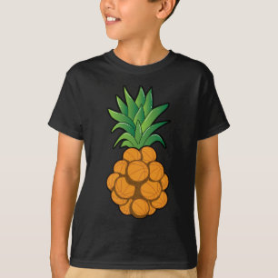 Konstruktion av coola av basketboll för ananas - g t shirt