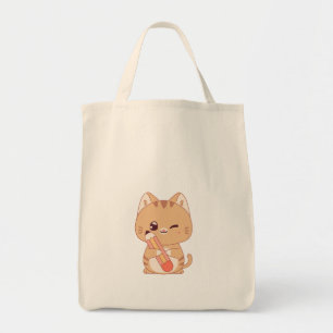 KONSTRUKTION AV CUTE CAT STUDENT CATS ÄLSKARE TYGKASSE