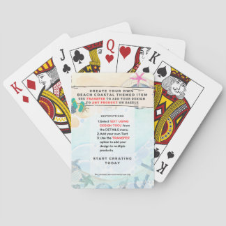 Konstruktion av egna strandkusten casinokort