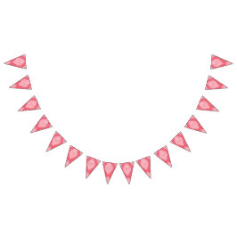 Konstruktion av ett enkelt tyg med en övertoning f vimplar