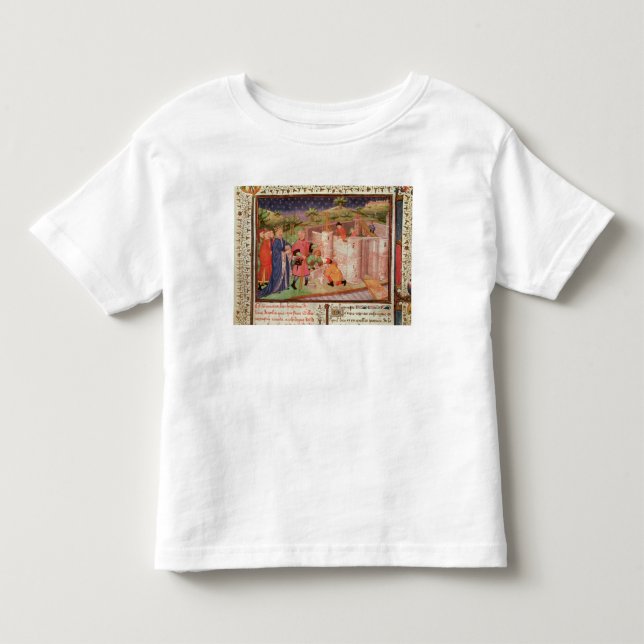 Konstruktion av ett slott tee shirt (Framsida)