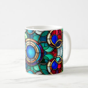 Konstruktion av fastsatt glas - strålande cirkelfo kaffemugg