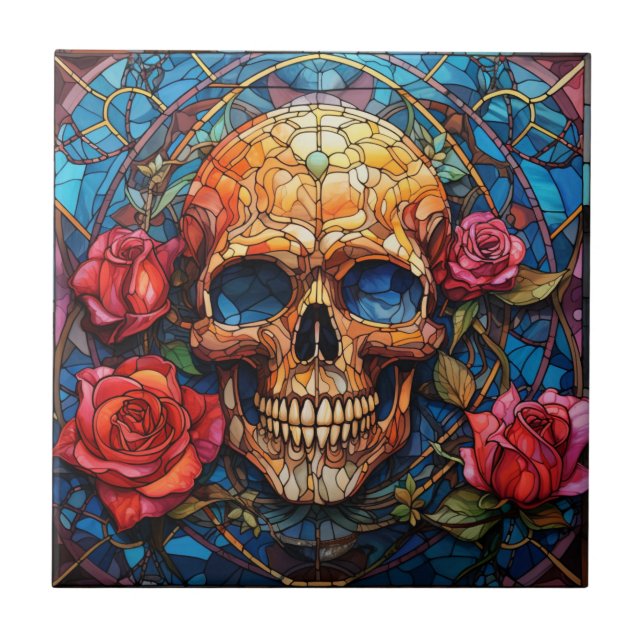 Konstruktion av glasskikt kakelplatta (Framsidan)