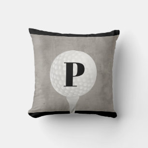 Konstruktion av golfstolpar i boll i monogram, nöd kudde