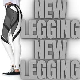Konstruktion av grått, svarthjärtkonst leggings