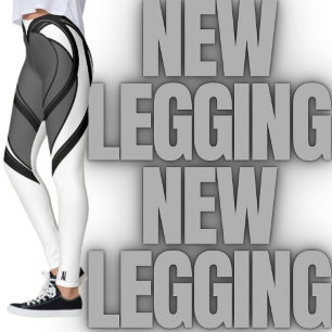 Konstruktion av grått, svarthjärtkonst leggings