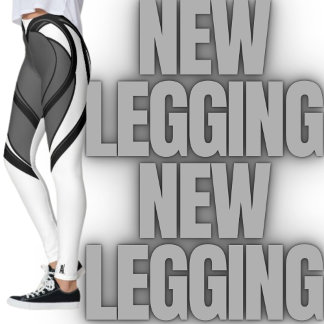 Konstruktion av grått, svarthjärtkonst leggings