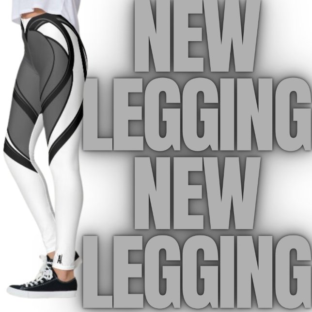 Konstruktion av grått, svarthjärtkonst leggings (Skapare uppladdad)