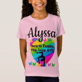 KONSTRUKTION AV GYMNAST GIRL BORR TILL TUMBLE GIRL T SHIRT