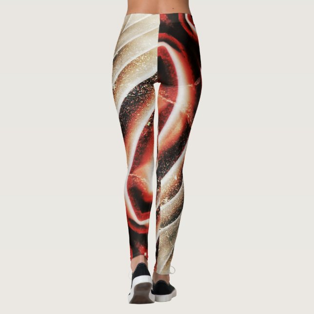 Konstruktion av halvädelstenssten struktur leggings (Baksida)