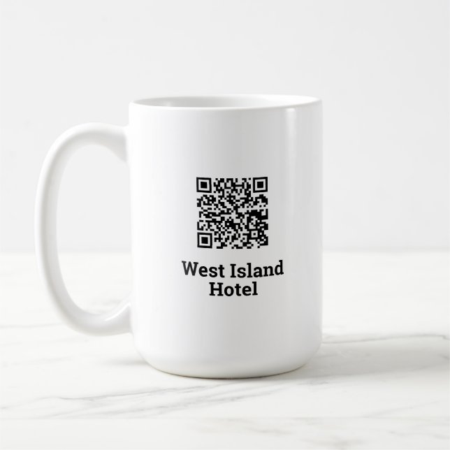 Konstruktion av Hotel QR-kod Kaffemugg (Vänster)
