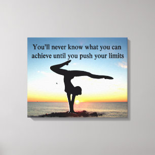 KONSTRUKTION AV INSPIRATIONELL GYMNASTIKVOT CANVASTRYCK