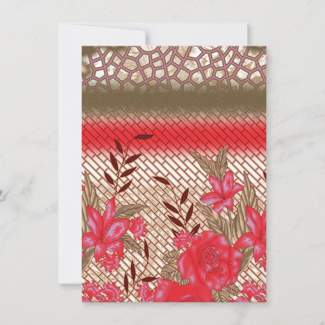 Konstruktion av integrerad struktur med blommönste anteckningskort (Framsida)