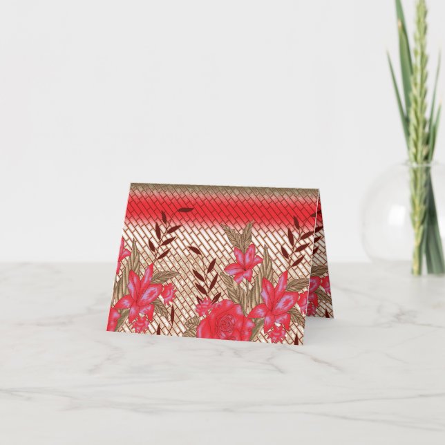 Konstruktion av integrerad struktur med blommönste anteckningskort (Framsida)