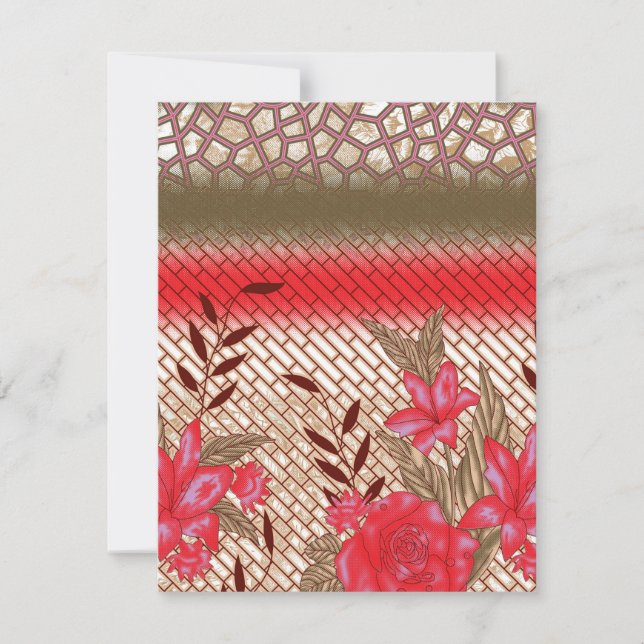 Konstruktion av integrerad struktur med blommönste julkort (Framsida)