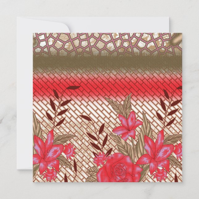 Konstruktion av integrerad struktur med blommönste julkort (Framsida)